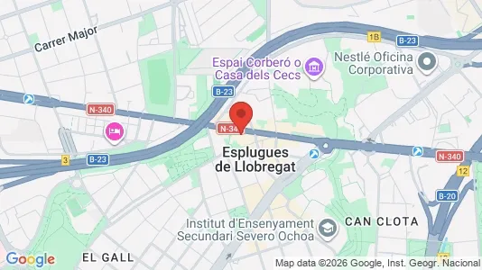 Commercial properties for sale i Cornellà de Llobregat - kort over placeringen