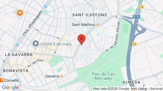 Commercial properties for sale i Cornellà de Llobregat - kort over placeringen
