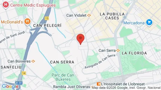 Lokaler til salgs i Esplugues de Llobregat - kort over placeringen