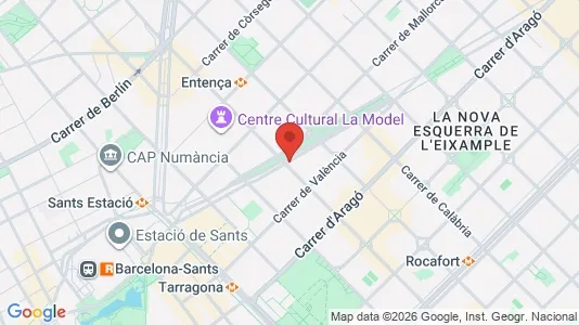 Gewerbeflächen zum Kauf i Barcelona Eixample – Foto von Google Street View