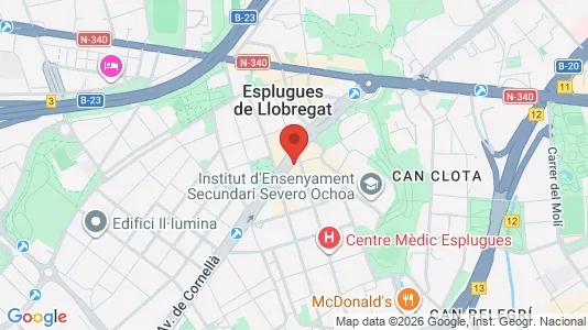 Liikekiinteistöt Myynnissä i Cornellà de Llobregat - kort over placeringen