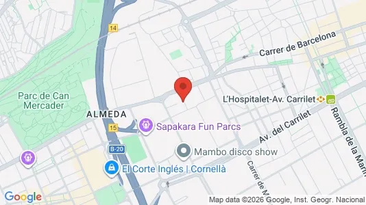 Commercial properties for sale i Cornellà de Llobregat - kort over placeringen