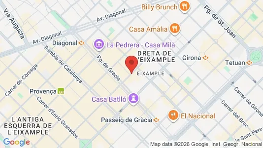 Kontorlokaler til leje i Barcelona Eixample - Foto fra Google Street View