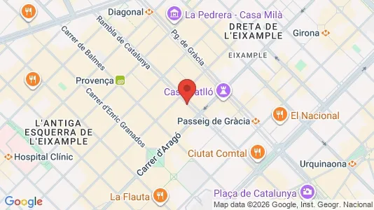 Kontorlokaler til leje i Barcelona Eixample - Foto fra Google Street View