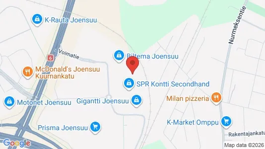 Gewerbeflächen zur Miete i Joensuu - kort over placeringen