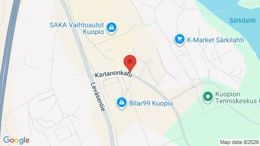 Office spaces for rent i Kuopio - kort over placeringen