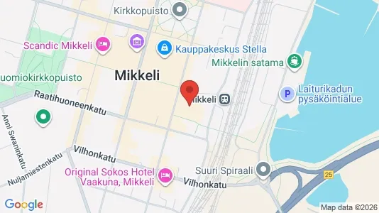 Warehouses for rent i Mikkeli - kort over placeringen