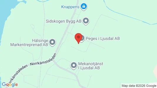 Toimistotilat Vuokrattavana i Ljusdal - Kuva Google Street Viewstä