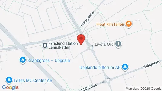 Toimistotilat Vuokrattavana i Uppsala - kort over placeringen