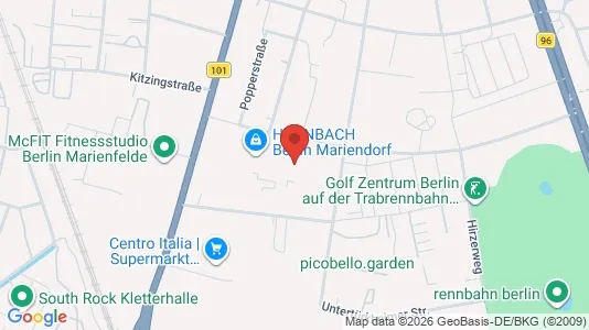 Büros zur Miete i Berlin Tempelhof-Schöneberg - kort over placeringen