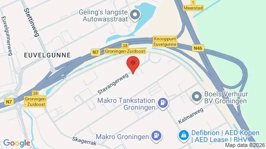 Commercial properties for rent i Groningen - kort over placeringen