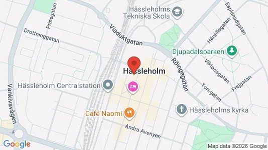Lokaler til leje i Hässleholm - kort over placeringen