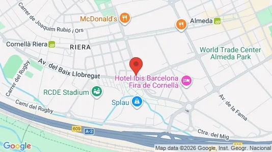 Commercial properties for sale i Cornellà de Llobregat - kort over placeringen