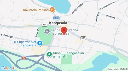 Commercial properties for sale i Kangasala - kort over placeringen