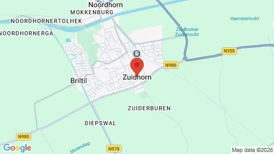 Ladenlokale zur Miete i Zuidhorn – Foto von Google Street View