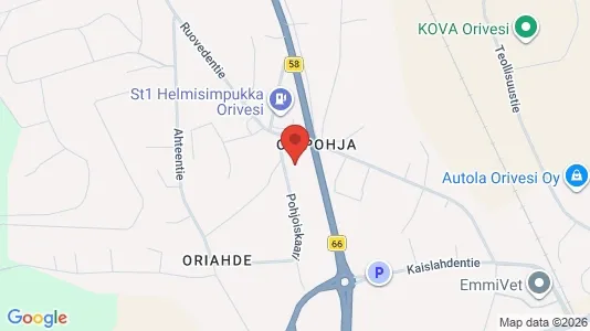Propiedades comerciales En venta i Orivesi - kort over placeringen