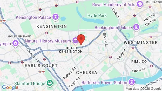 Büros zur Miete i London SW7 - kort over placeringen