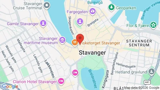 Office spaces for rent i Stavanger - kort over placeringen
