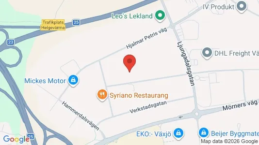 Office spaces for rent i Växjö - Photo from Google Street View