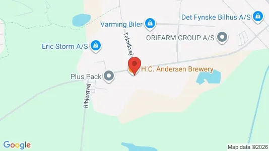 Lagerlokaler för uthyrning i Odense S - kort over placeringen