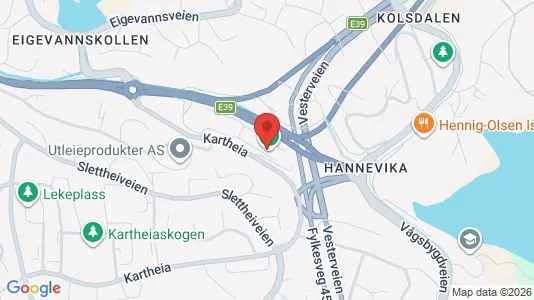 Lokale biurowe Do wynajęcia i Kristiansand - kort over placeringen