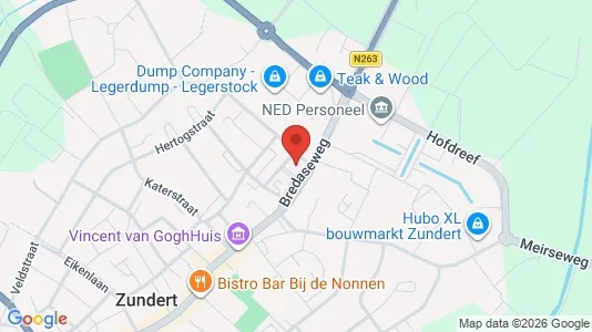 Commercial properties for rent i Zundert - kort over placeringen