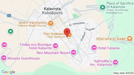 Commercial properties for sale i Kalavryta - kort over placeringen