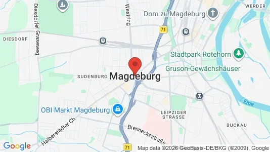 Büros zur Miete i Magdeburg – Foto von Google Street View