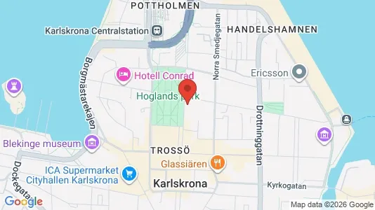 Gewerbeflächen zur Miete i Karlskrona - kort over placeringen