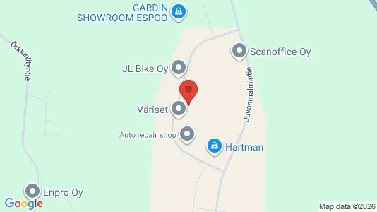 Verkstedhaller til leie i Espoo – Bilde fra Google Street View