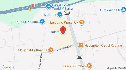 Gewerbeflächen zur Miete i Kaarina - kort over placeringen