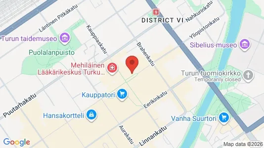 Office spaces for rent i Turku - kort over placeringen