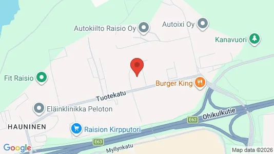 Lager til leie i Raisio – Bilde fra Google Street View