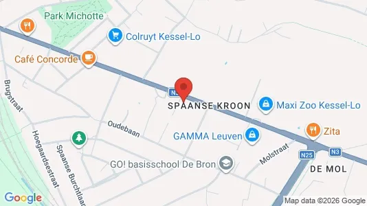 Commercial properties for rent i Leuven - kort over placeringen