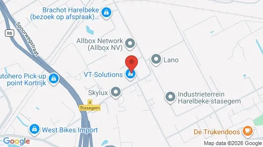 Gewerbeflächen zur Miete i Harelbeke - kort over placeringen