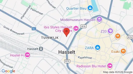Lokaler til leje i Hasselt - Foto fra Google Street View