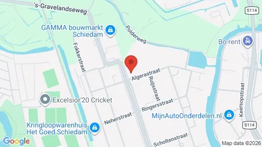 Lokaler til leje i Schiedam - kort over placeringen