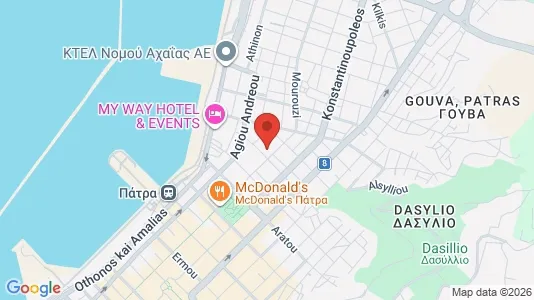 Kontorer til leie i Patras – Bilde fra Google Street View