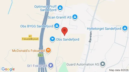 Kontorer til leie i Sandefjord – Bilde fra Google Street View