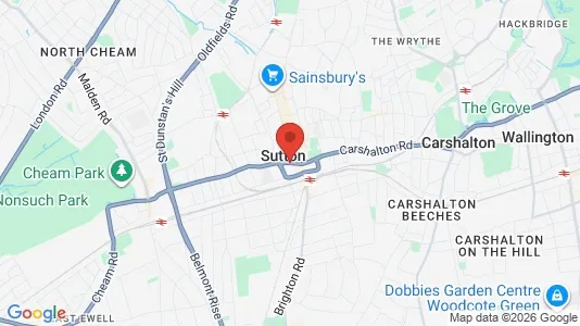 Företagslokaler för uthyrning i Sutton - Surrey – Foto från Google Street View