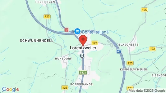 Varastot Myynnissä i Lorentzweiler - Kuva Google Street Viewstä