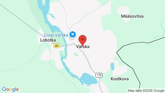 Office spaces for rent i Värska - kort over placeringen