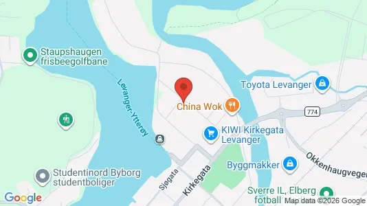 Gewerbeflächen zur Miete i Levanger – Foto von Google Street View