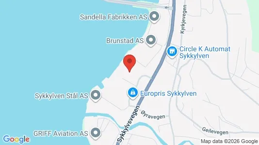 Lokaler til leje i Sykkylven - kort over placeringen