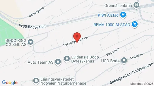 Lokaler til leie i Bodø – Bilde fra Google Street View