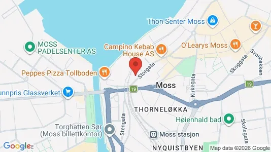 Företagslokaler för uthyrning i Moss – Foto från Google Street View