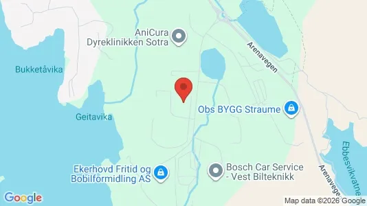 Werkstätte zur Miete i Øygarden - kort over placeringen