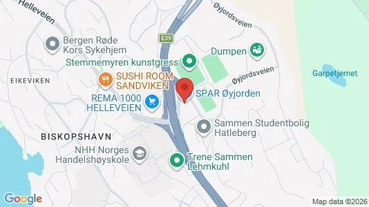 Büros zur Miete i Bergen Bergenhus - kort over placeringen