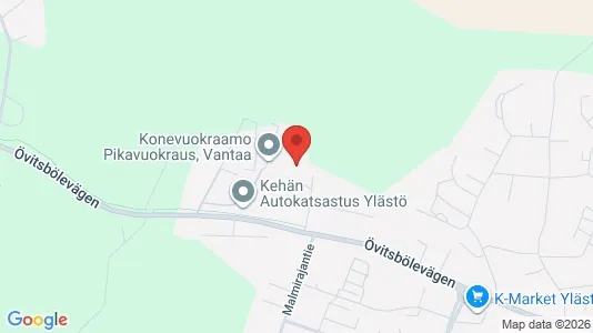 Lager til leie i Vantaa – Bilde fra Google Street View