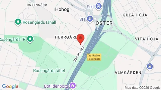 Bedrijfsruimtes te huur i Rosengård - kort over placeringen